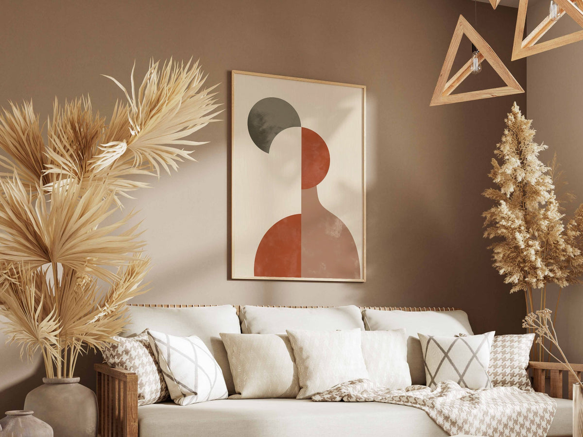Terracotta Curved Column Poster