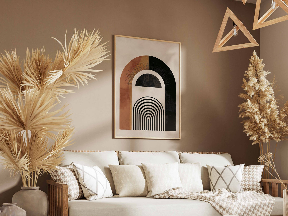 Brown Textured Archway Poster