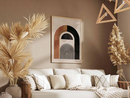 Brown Textured Archway Poster