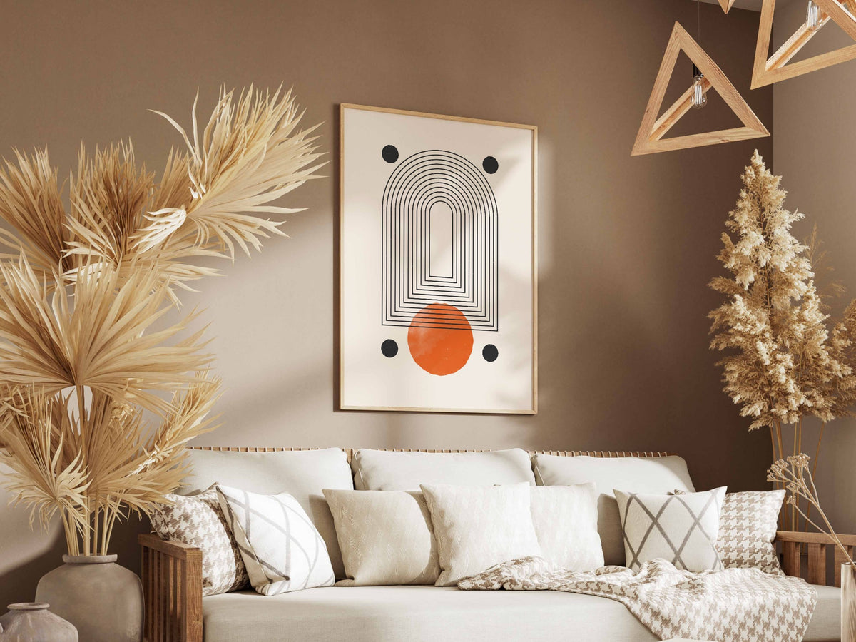 Orange Rounded Portal Poster