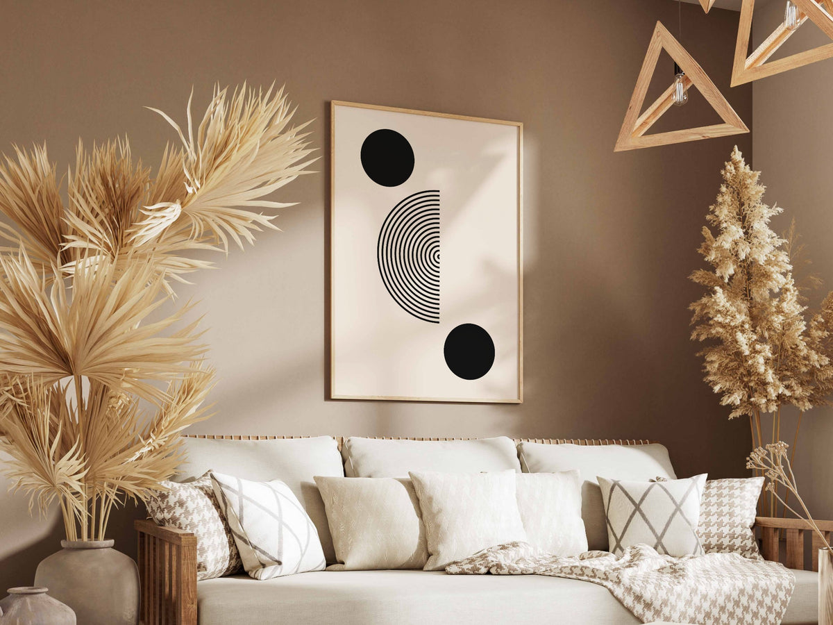 Black Circle Balance Poster