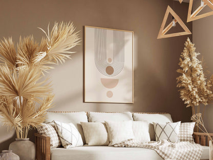 Sand U-Shape Dot Poster