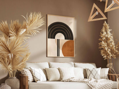 Brown Layered Rainbow Poster