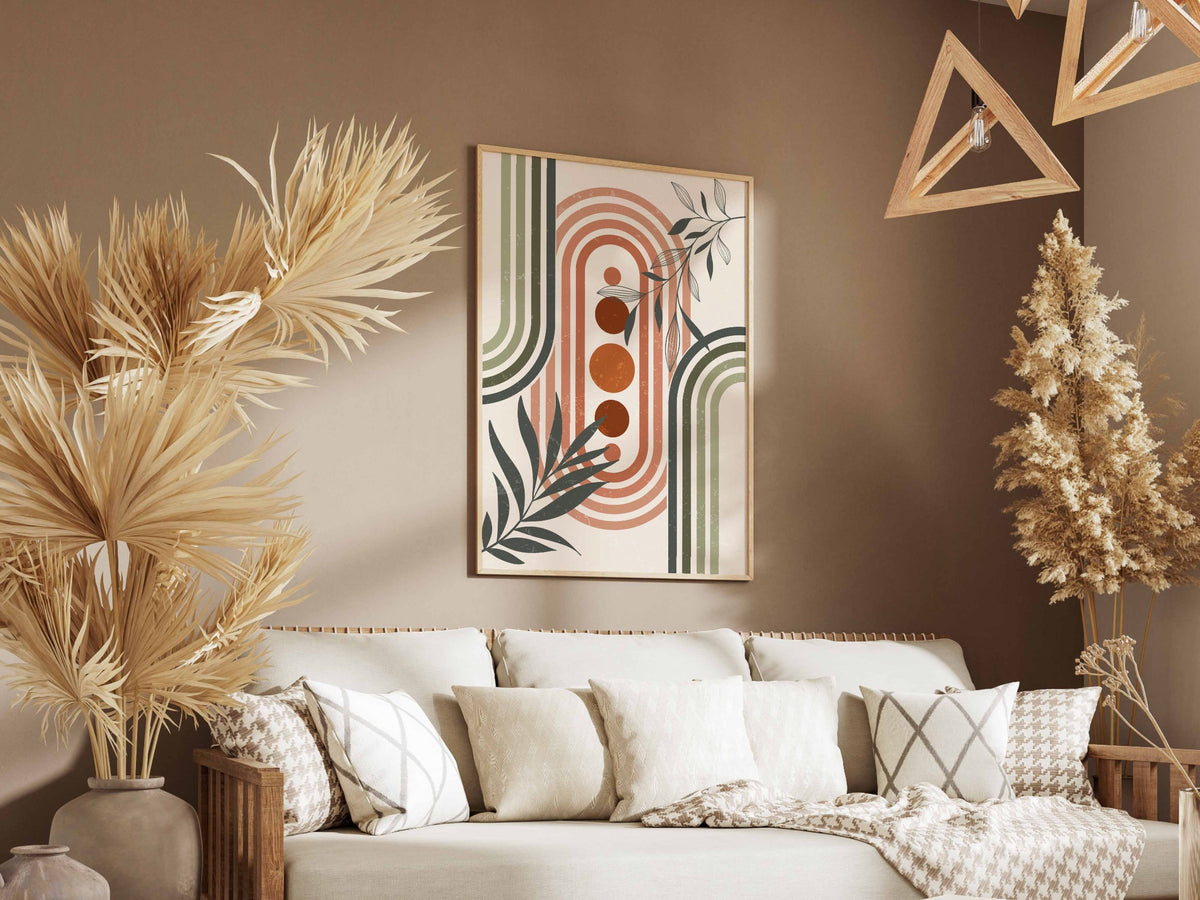 Terracotta Botanical Portal Poster