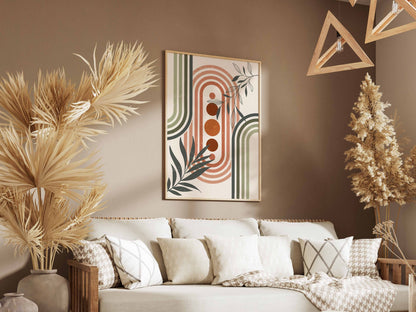 Terracotta Botanical Portal Poster