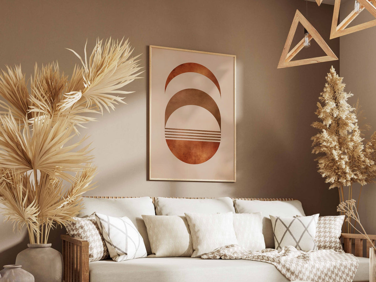 Brown Crescent Stack Poster
