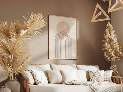 Blush Sun Arch Line Poster