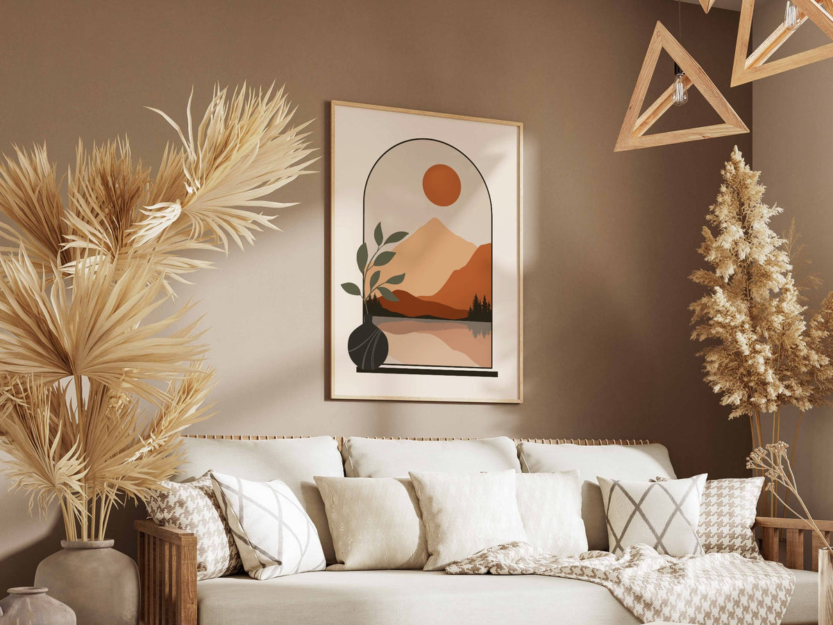 Terracotta Arch Desert Still Life Poster