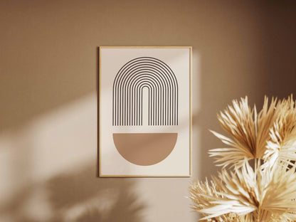 Terracotta Bowl Rainbow Poster