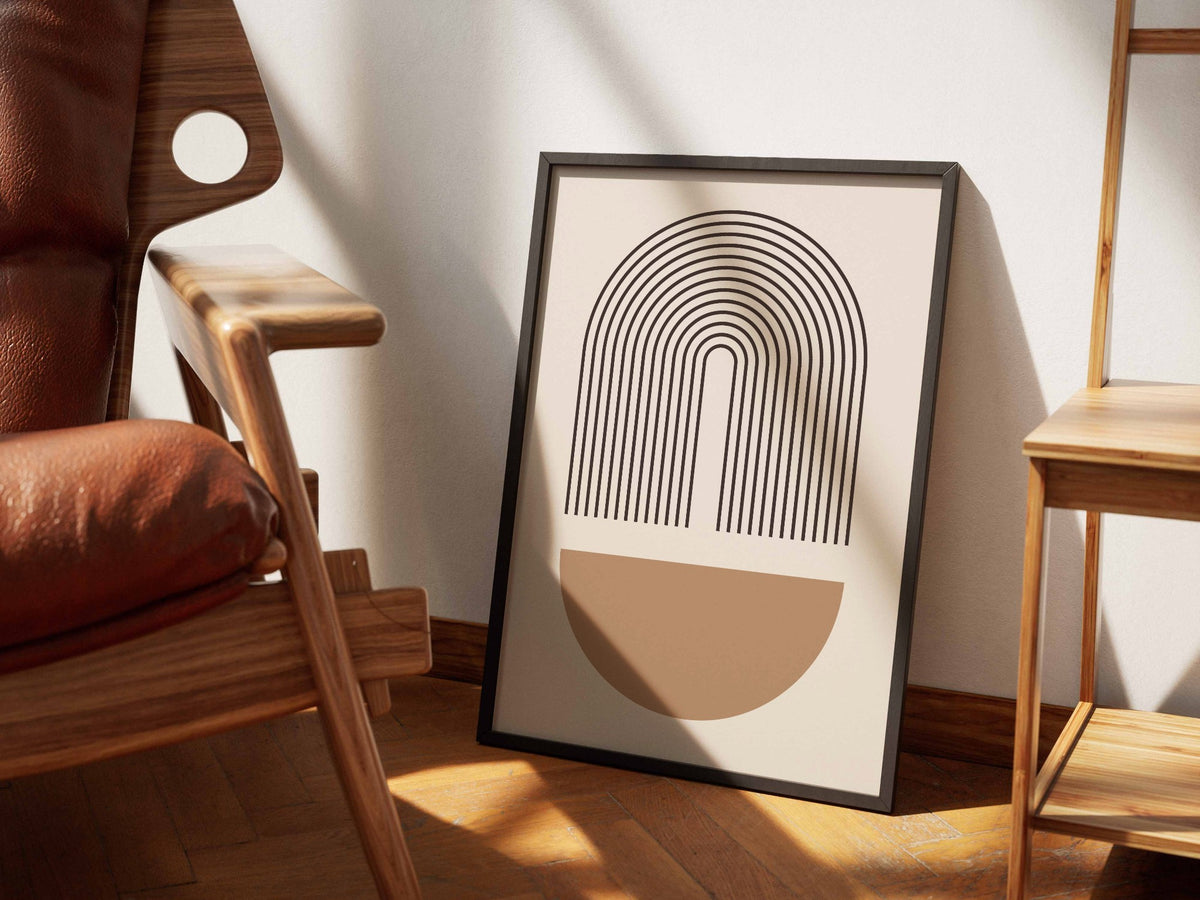 Terracotta Bowl Rainbow Poster