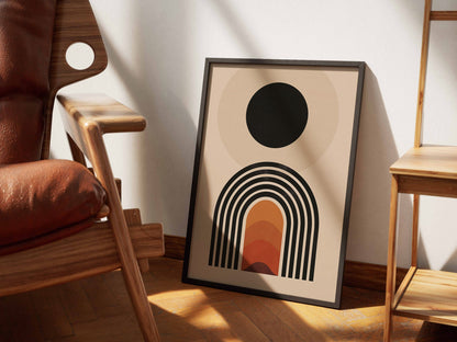 Black and Rust Portal Poster