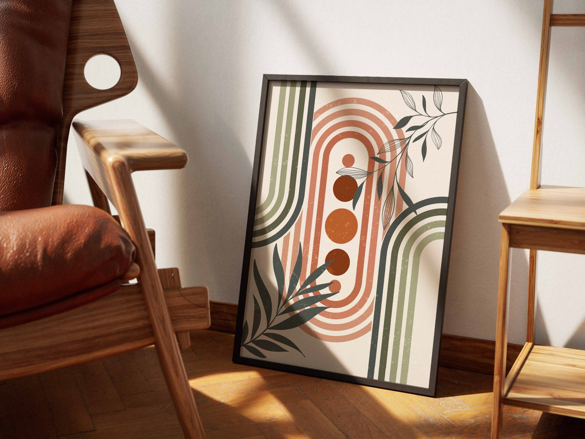 Terracotta Botanical Portal Poster