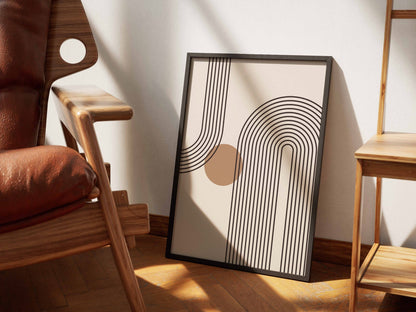 Ochre Dot Twin Arch Poster