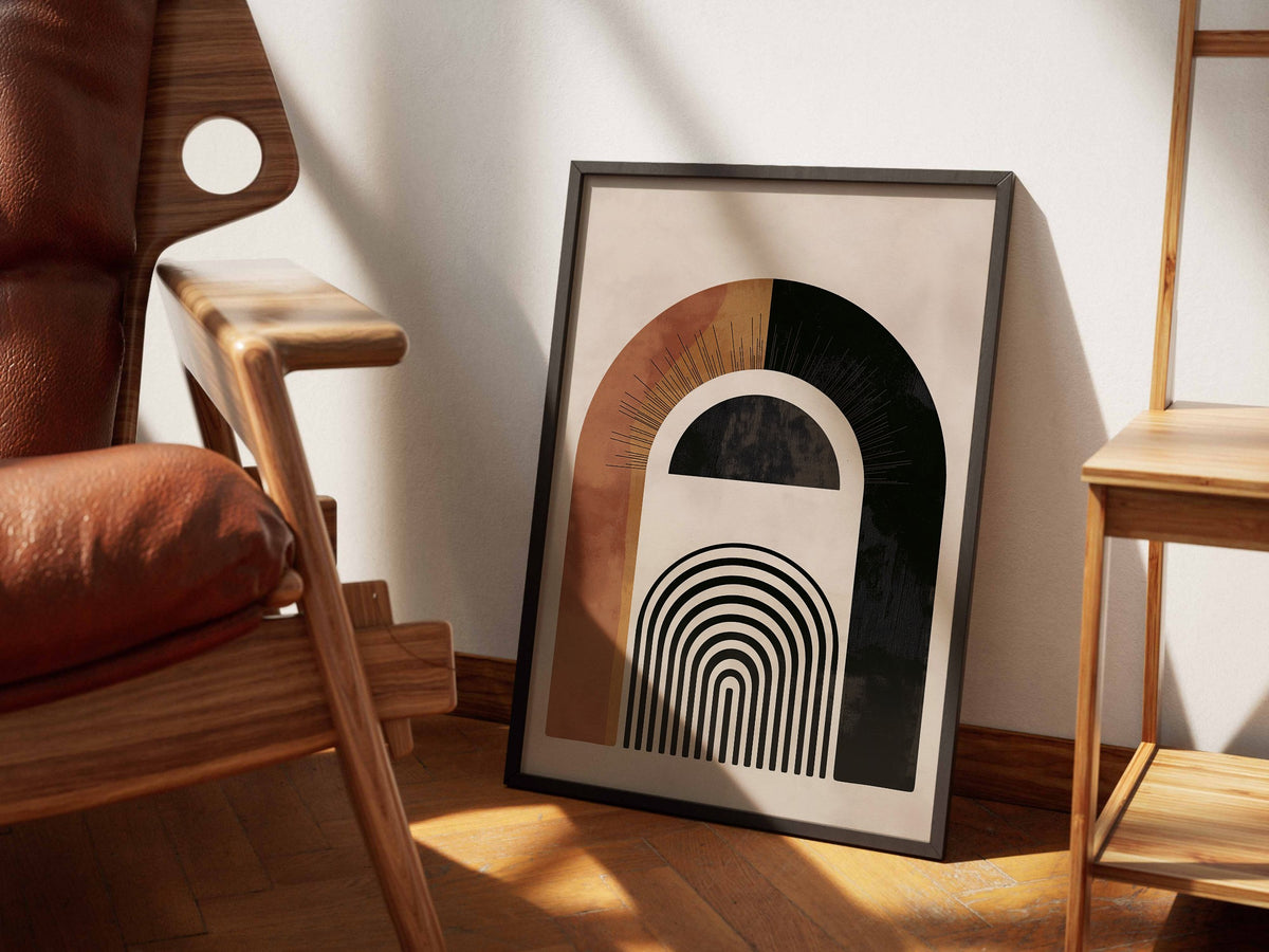 Brown Textured Archway Poster