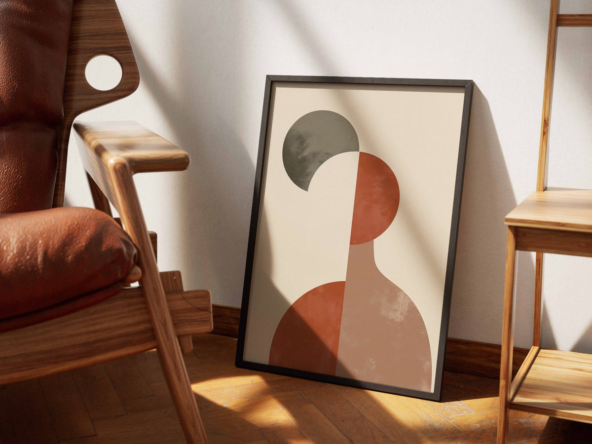 Terracotta Curved Column Poster