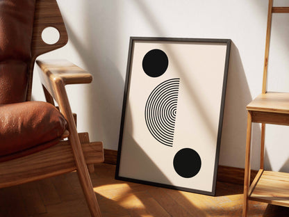 Black Circle Balance Poster