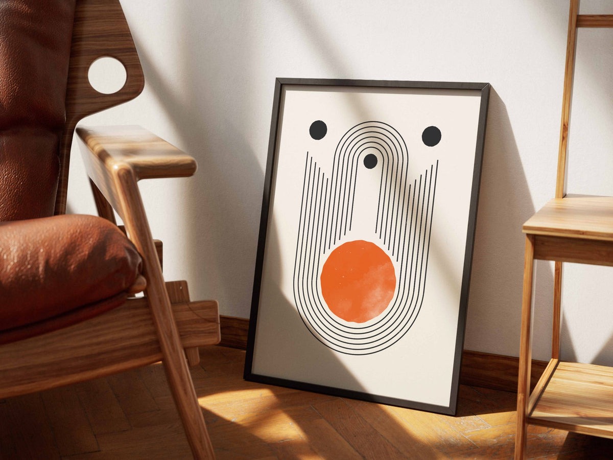 Orange Linear Portal Poster