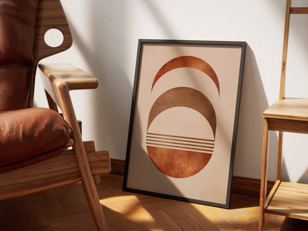 Brown Crescent Stack Poster