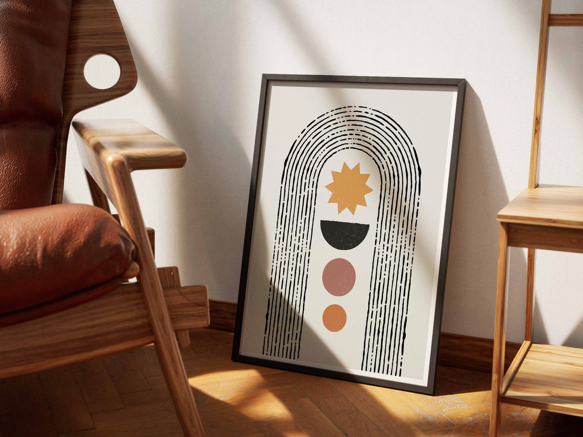 Sun Arch Geometric Poster