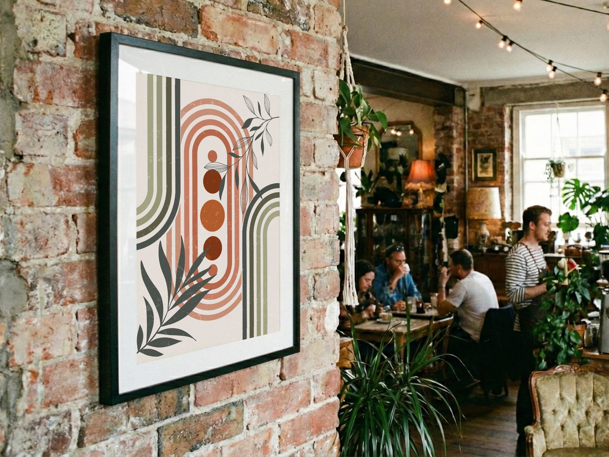 Terracotta Botanical Portal Poster