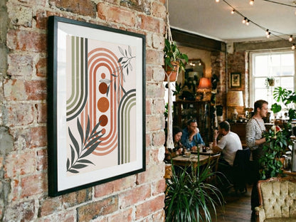 Terracotta Botanical Portal Poster