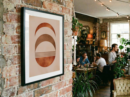Brown Crescent Stack Poster