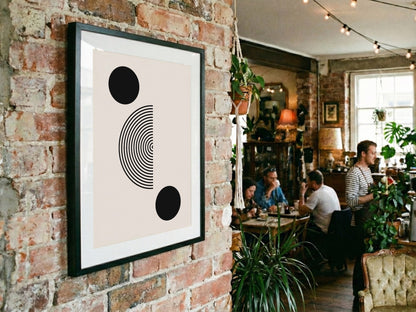 Black Circle Balance Poster