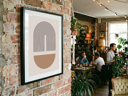 Terracotta Bowl Rainbow Poster