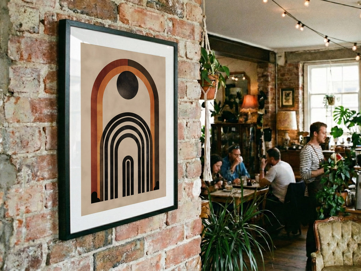 Rust Nested Archway Poster