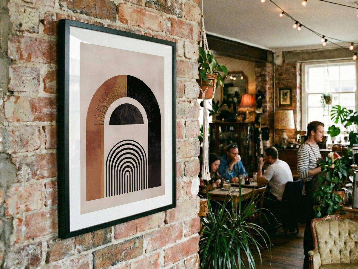 Brown Textured Archway Poster