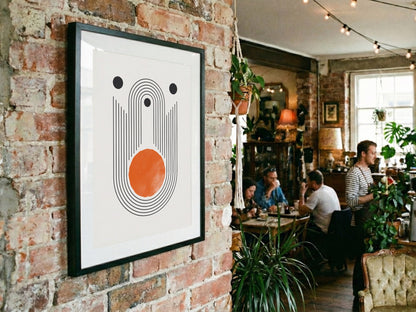 Orange Linear Portal Poster