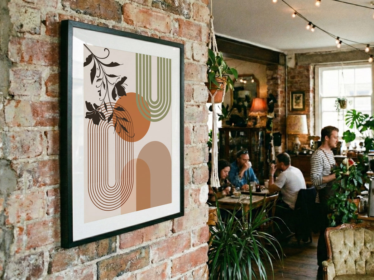 Sage Botanical Shape Poster