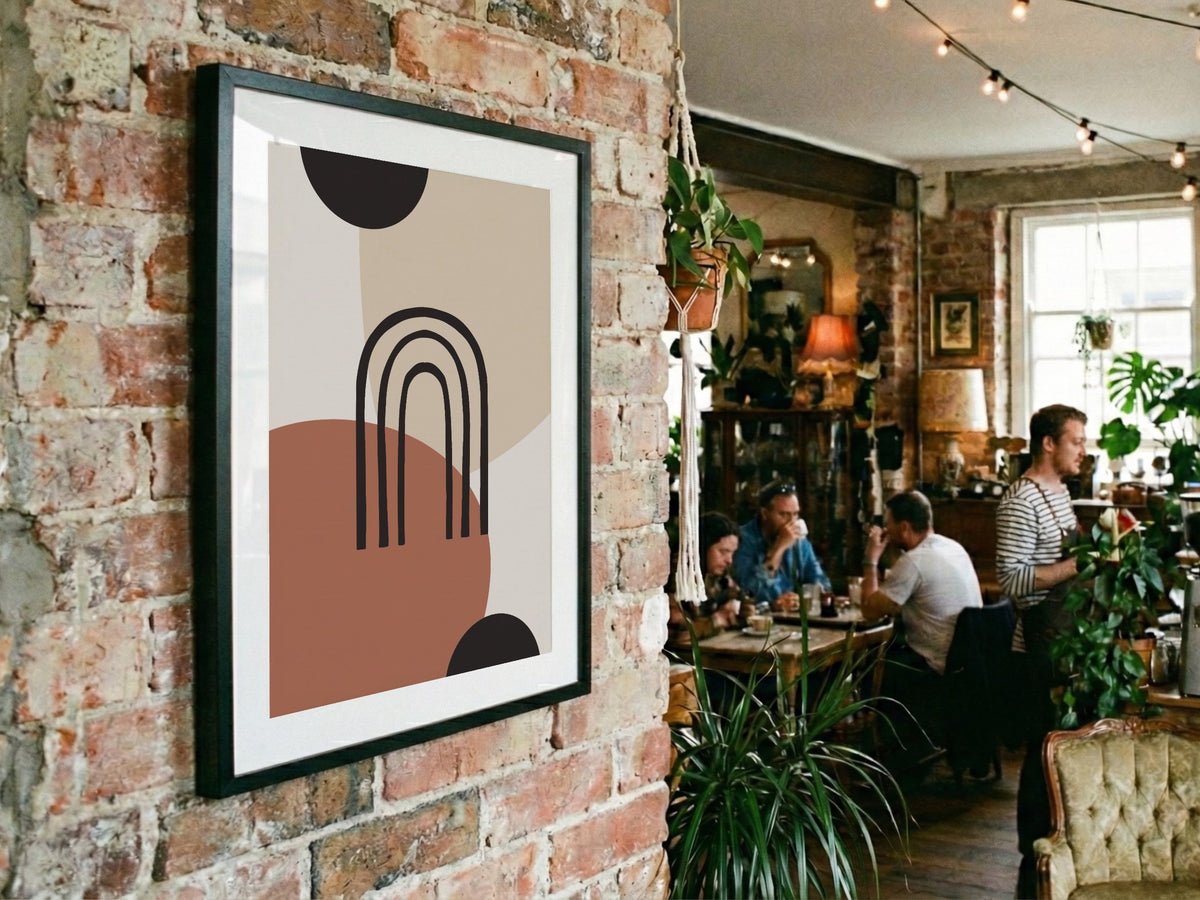 Terracotta Layered Arch Poster