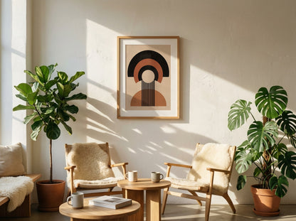 Terracotta Layered Portal Poster