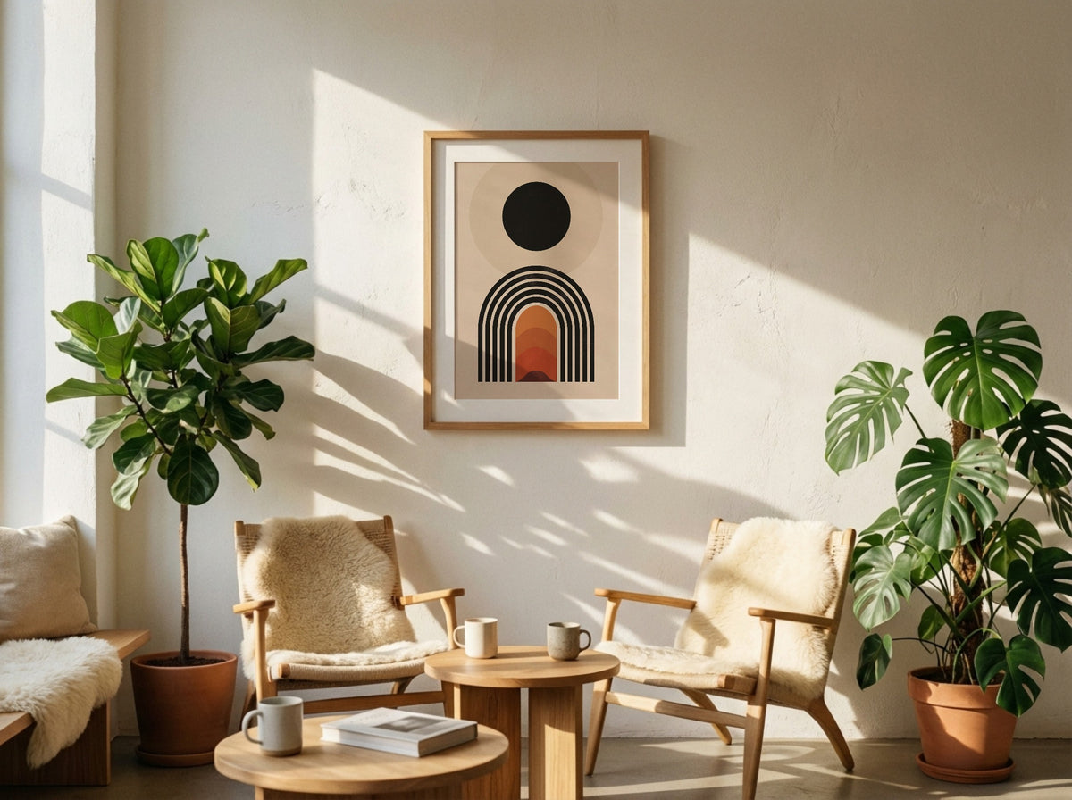 Black and Rust Portal Poster
