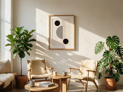 Black Circle Balance Poster
