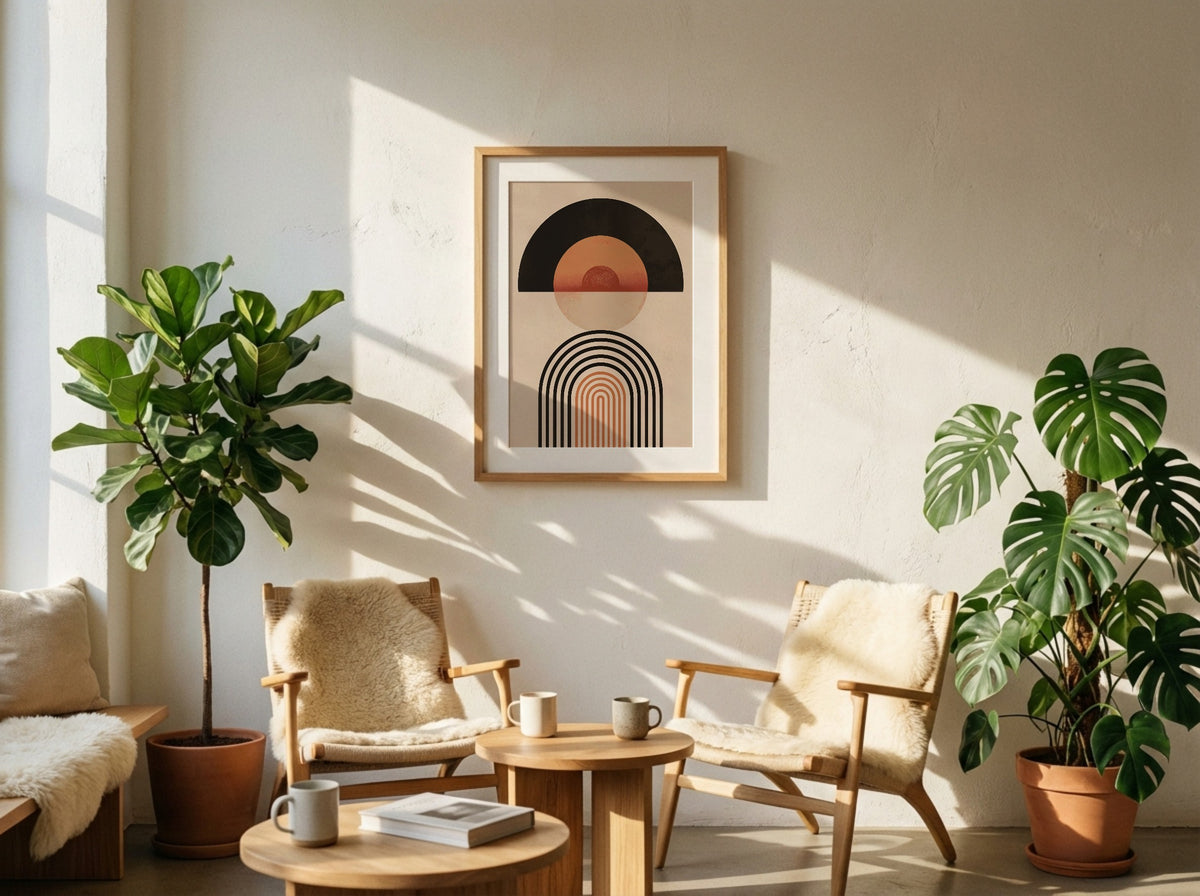 Terracotta Sunset Arch Poster