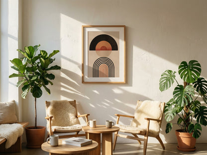 Terracotta Sunset Arch Poster