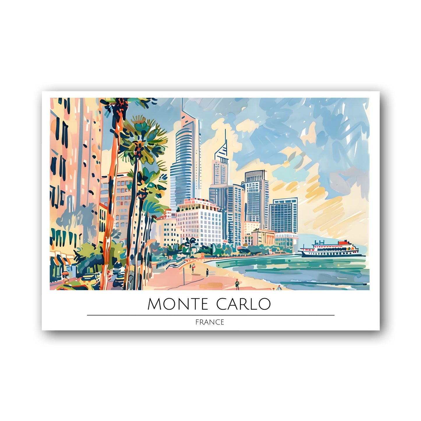Monte Carlo - France Poster