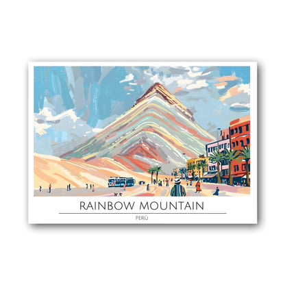 Rainbow Mountain - Perù Poster