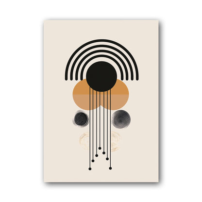 Ochre Rainbow Totem Poster