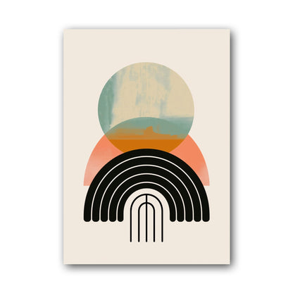 Pastel Orb and Rainbow Poster