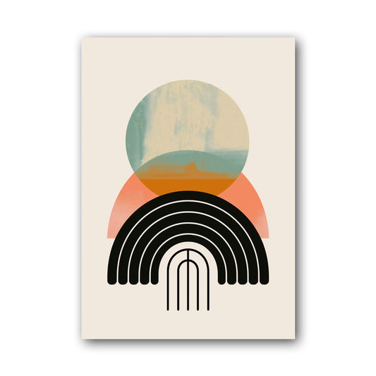 Pastel Orb and Rainbow Poster