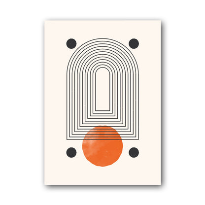 Orange Rounded Portal Poster