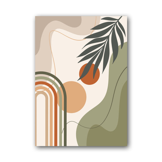 Green Botanical Rainbow Poster