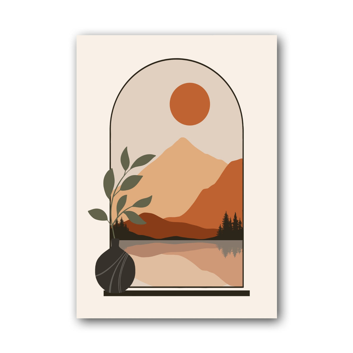 Terracotta Arch Desert Still Life Poster