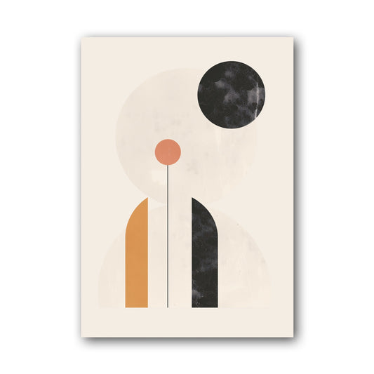 Terracotta Minimal Columns Poster