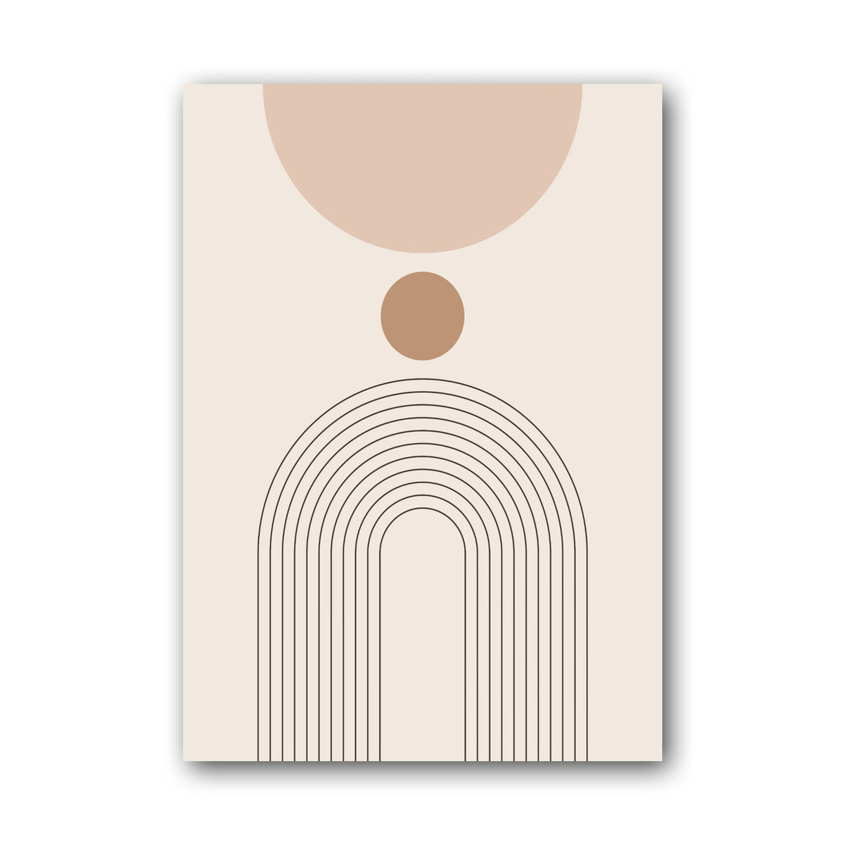 Blush Circle Arch Line Poster