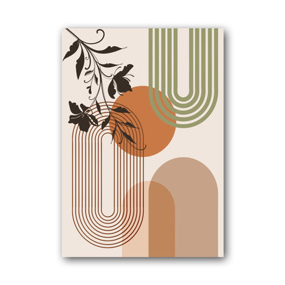 Sage Botanical Shape Poster