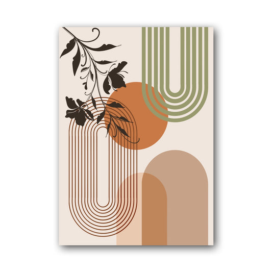 Sage Botanical Shape Poster